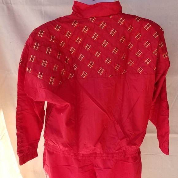 Red Track Pants Suit  Vntg 90's - Picture 3 of 4